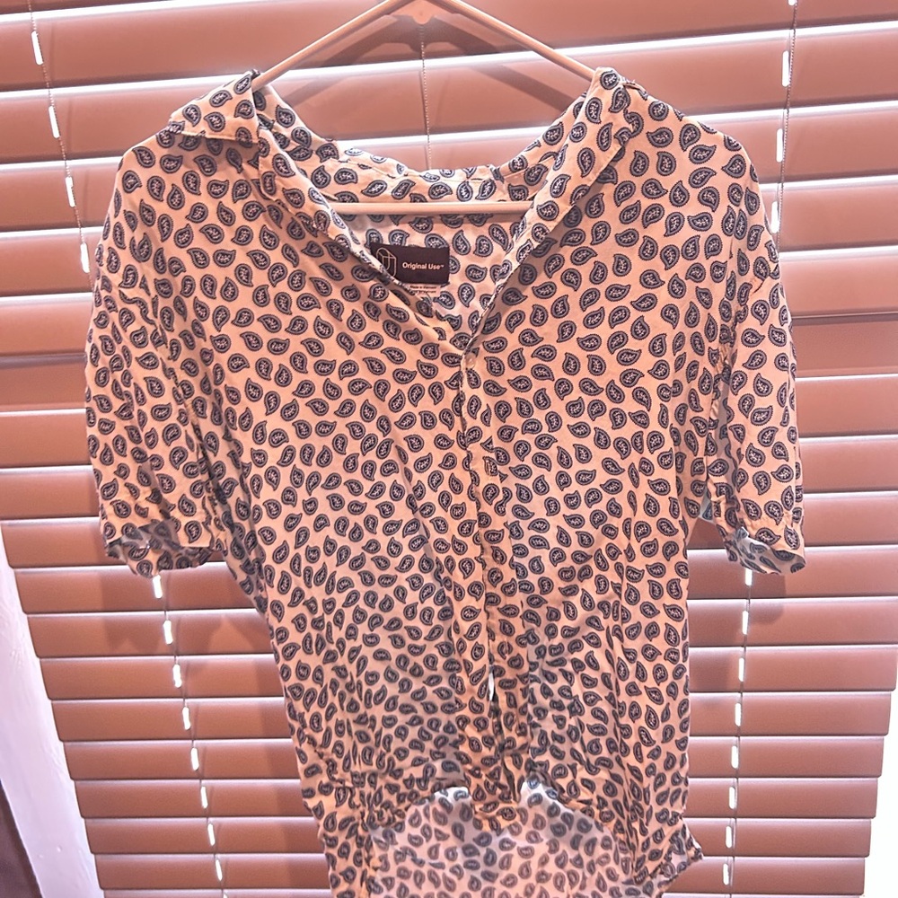 Summary men button up shirt